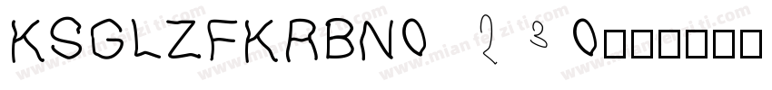 KSGLZFKRBN0 23 0字体转换